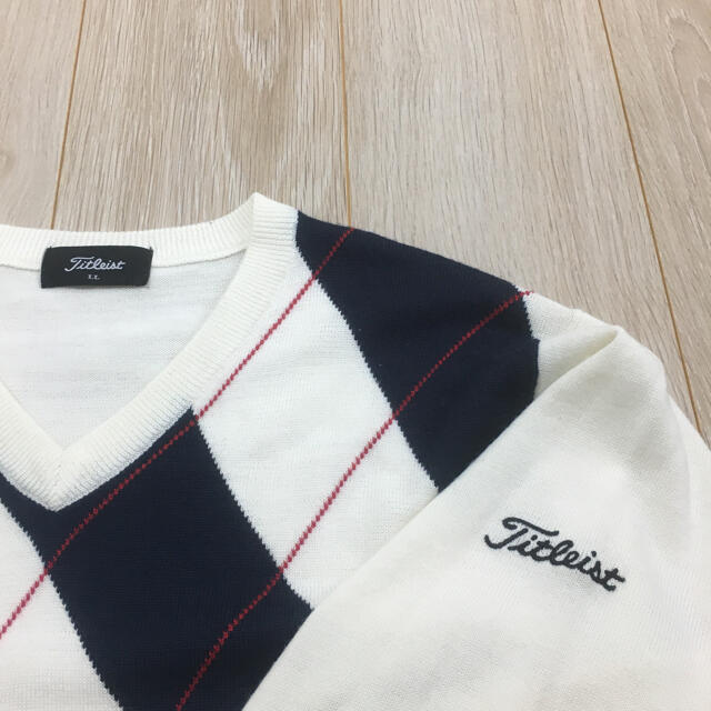 ★美品★Titleist　タイトリスト　アーガイル柄　ニット　サイズ　LL