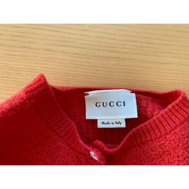 Gucci(グッチ)のグッチ/カーディガン/使用回数10回未満 キッズ/ベビー/マタニティのベビー服(~85cm)(カーディガン/ボレロ)の商品写真