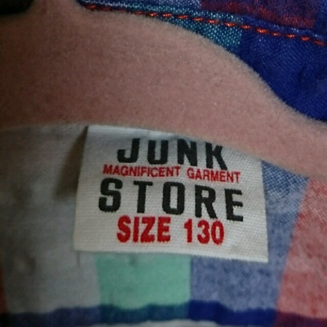 JUNK STORE(ジャンクストアー)のJunk store【130cm】シャツ キッズ/ベビー/マタニティのキッズ/ベビー/マタニティ その他(その他)の商品写真