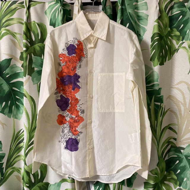 Yohji yamamoto pour homme 花柄 Tシャツ ヨウジ 01