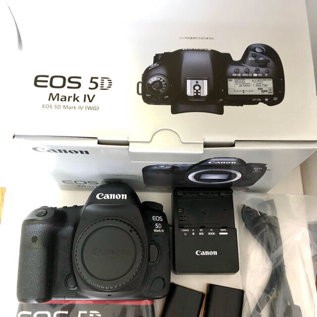 希少 黒入荷！ Canon - Canon EOS 5D Mark4 フルサイズ一眼付属品あり