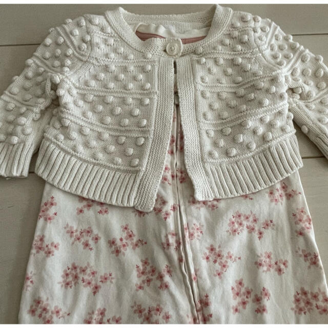 babyGAP(ベビーギャップ)のギャップ　GAP  ベビー　ロンパース　カーディガン キッズ/ベビー/マタニティのベビー服(~85cm)(ロンパース)の商品写真