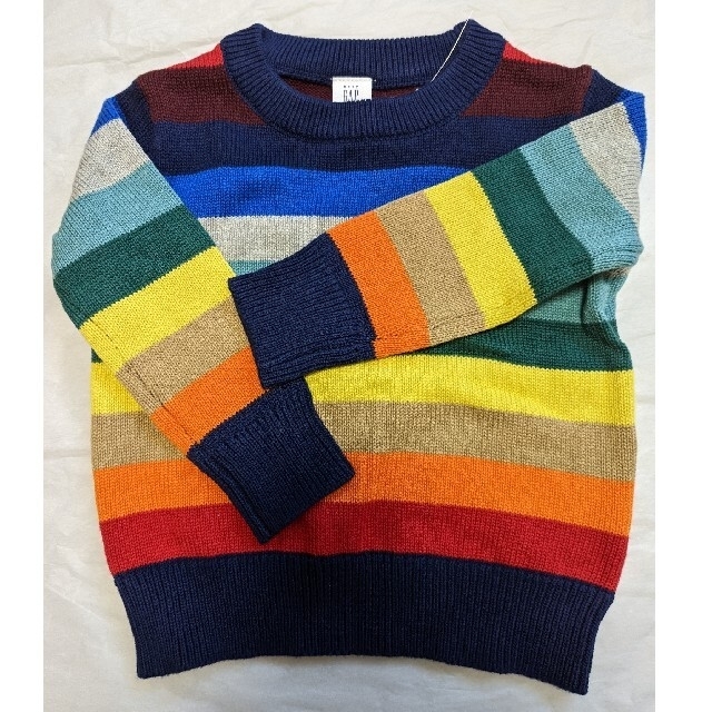 babyGAP(ベビーギャップ)のcj様専用　新品　babyGAPストライプセーター キッズ/ベビー/マタニティのキッズ服男の子用(90cm~)(ニット)の商品写真