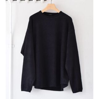 コモリ(COMOLI)の専用 コモリ  21aw シルクフリース  長袖クルー　3 新品未使用品(Tシャツ/カットソー(七分/長袖))