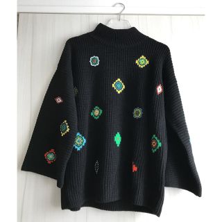 エイチアンドエム(H&M)のMorgy様専用 新品 H&M KENZO コラボニット ブラック ハンガー付き(ニット/セーター)