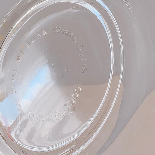 NARUMI(ナルミ)の花柄ガラスボウル 大　昭和レトロ　耐熱ガラス　ナルミ NARUMI クックマミー インテリア/住まい/日用品のキッチン/食器(調理道具/製菓道具)の商品写真