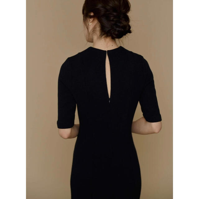 L'or マーメイドリブドレス Black,Sサイズ レディースのワンピース(ロングワンピース/マキシワンピース)の商品写真