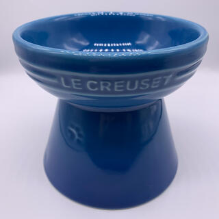 ルクルーゼ(LE CREUSET)のル・クルーゼ　ブルー　ホワイト　コースタルブルー　フードボウル　陶器　犬猫兼用(犬)