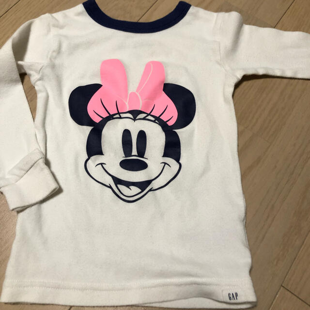 babyGAP(ベビーギャップ)の【なーたん様専用】GAP（ディズニー）ミニーパジャマ【2歳】 キッズ/ベビー/マタニティのキッズ服女の子用(90cm~)(パジャマ)の商品写真