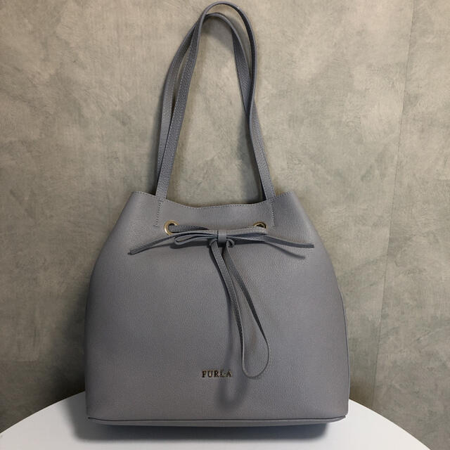 Furla FURLA フルラ コスタンザ ハンドバッグ トートバッグ 巾着 グレーの通販 by kkk｜フルラならラクマ