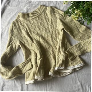 日本製好評 sacai luck - sacai luck サカイ アンゴラ ケーブルニット