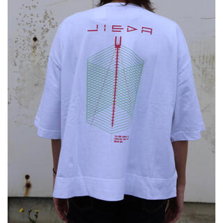 ジエダ(Jieda)のJieDa GEOMETRIC BIG PRINT T-SHIRT WHITE(Tシャツ/カットソー(半袖/袖なし))