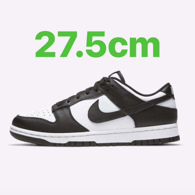 靴/シューズNIKE WMNS DUNK LOW WHITE/BLACK/27.5cm