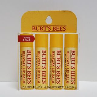 バーツビーズ(BURT'S BEES)の【10/15購入】BURT'S BEES 4本セット バーツビーズ リップ(リップケア/リップクリーム)