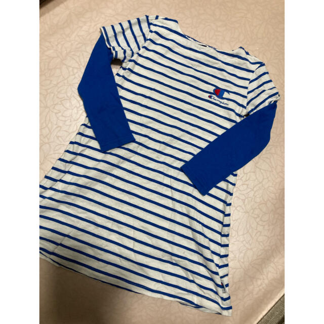 Champion(チャンピオン)のロンティ ワンピース 重ね着風 キッズ/ベビー/マタニティのキッズ服女の子用(90cm~)(ワンピース)の商品写真