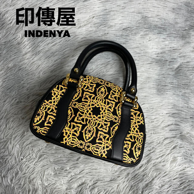 ●美品・店舗展示品●印傳屋インデンヤ INDENYA キナート　ミニハンドバッグレディース