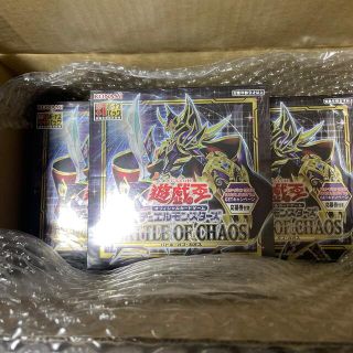 ユウギオウ(遊戯王)の遊戯王　バトルオブカオス　シュリンク付き　BOX 3BOX 応募券　プラスワン(Box/デッキ/パック)