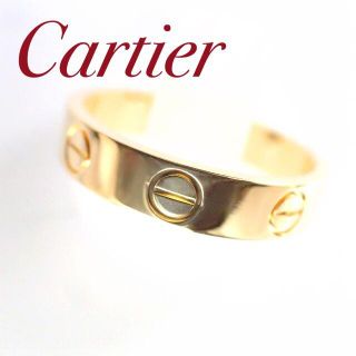 カルティエ(Cartier)のカルティエ Cartier K18YG ミニラブリング 49号 保証書(リング(指輪))