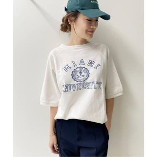 アパルトモンドゥーズィエムクラス(L'Appartement DEUXIEME CLASSE)のREMI RELIEF/レミレリーフPrint 1/2 Sleeve Sweat(トレーナー/スウェット)