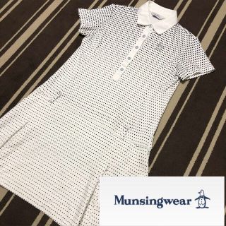 マンシングウェア(Munsingwear)の未使用 マンシングウェア レディース ゴルフ ワンピース ドット柄 SL7859(ウエア)