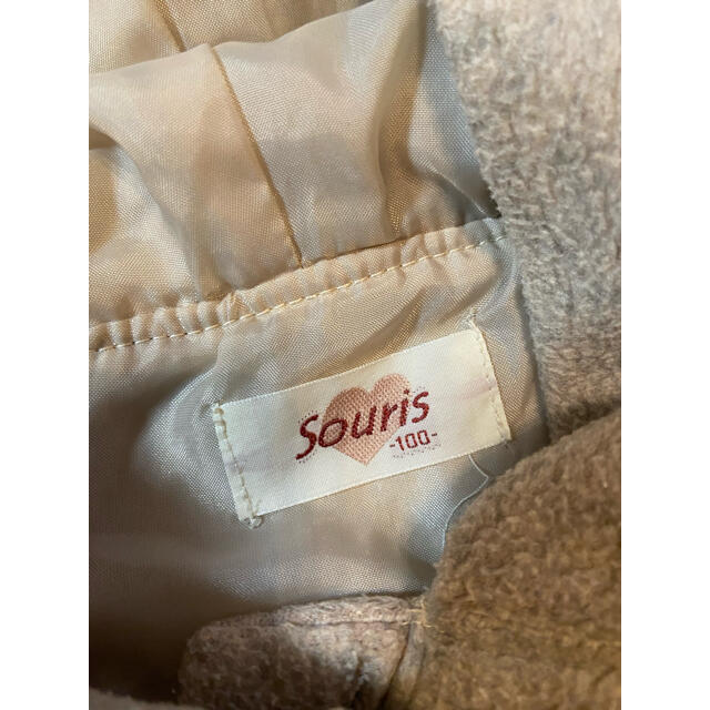 Souris(スーリー)のスーリー　souris アウター　女の子　１００サイズ　コート　ダッフルコート キッズ/ベビー/マタニティのキッズ服女の子用(90cm~)(コート)の商品写真