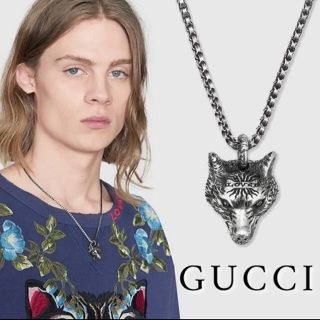 グッチ(Gucci)の【GUCCI】ウルフヘッド　シルバー　ネックレス(ネックレス)