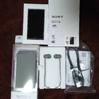 ウォークマン(WALKMAN)のSONY ウォークマン  NW-A105HN 美品 保証有 ケースイヤホン付(ポータブルプレーヤー)