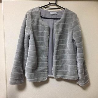 リエンダ(rienda)の【美品】ファージャケット❤︎グレー(毛皮/ファーコート)