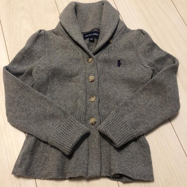 Ralph Lauren(ラルフローレン)のRL ペプラム　カーディガン　110サイズ キッズ/ベビー/マタニティのキッズ服女の子用(90cm~)(カーディガン)の商品写真