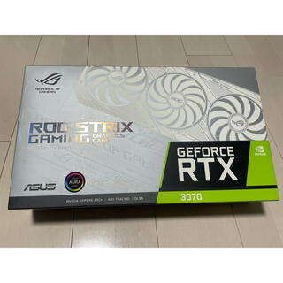 エイスース(ASUS)の【非LHR】ROG STRIX RTX3070 white edition(PCパーツ)