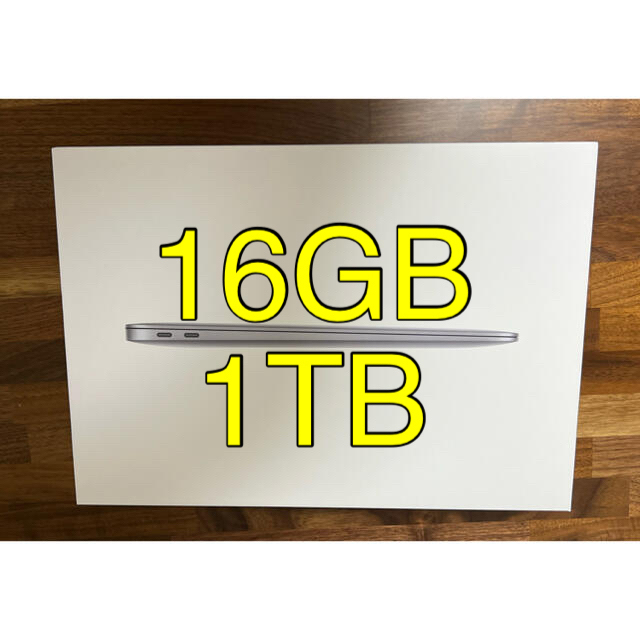 Apple(アップル)のM1 MacBook Air メモリ16GB 1TBストレージ スペースグレイ スマホ/家電/カメラのPC/タブレット(ノートPC)の商品写真