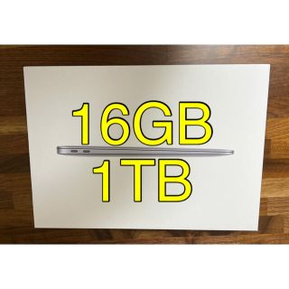 Apple - M1 MacBook Air メモリ16GB 1TBストレージ スペースグレイの