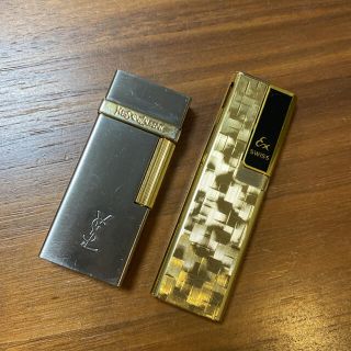 イヴ・サンローラン　YSL   ガスライター　ヴィンテージ　銀色