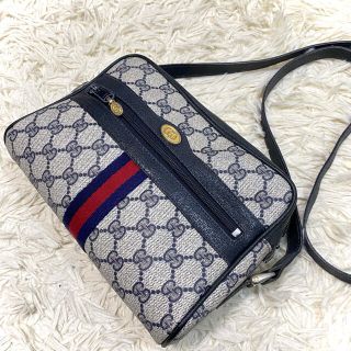 グッチ(Gucci)の【希少】GUCCI ショルダーバッグ オフホワイト GG シェリーライン レア(ショルダーバッグ)