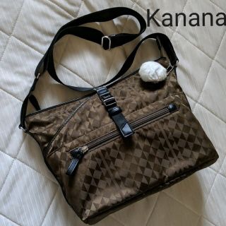 カナナプロジェクト(Kanana project)の【美品】カナナプロジェクト ショルダーバッグ モノグラム 肩掛け 通勤 自転車 (ショルダーバッグ)