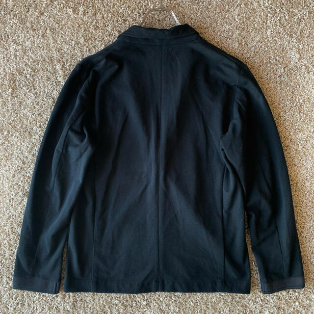 FRED PERRY(フレッドペリー)のフレッドペリー　テーラードジャケット　ブラック　ロゴ刺繍　袖口リブデザイン メンズのジャケット/アウター(テーラードジャケット)の商品写真