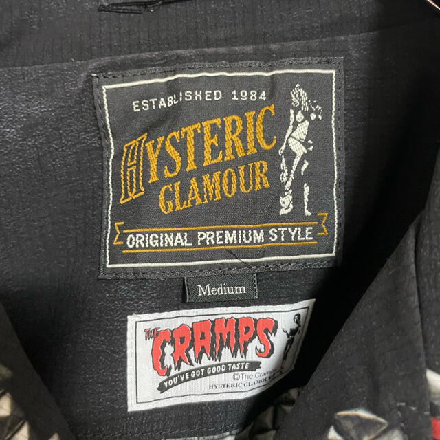 HYSTERIC GLAMOUR(ヒステリックグラマー)の超希少！完売品！ヒステリックグラマー  転写　ダブルライダース メンズのジャケット/アウター(ライダースジャケット)の商品写真