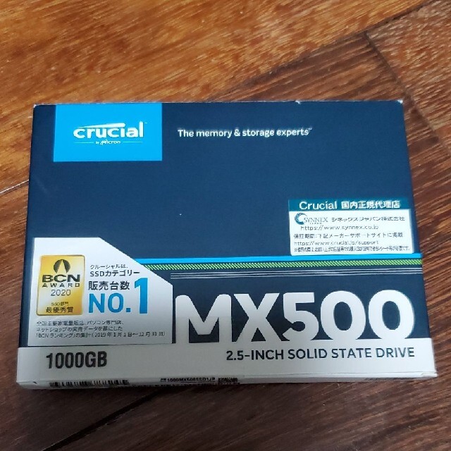 25インチインターフェースCrucial 内蔵SSD 1TB CT1000MX500SSD1/JP