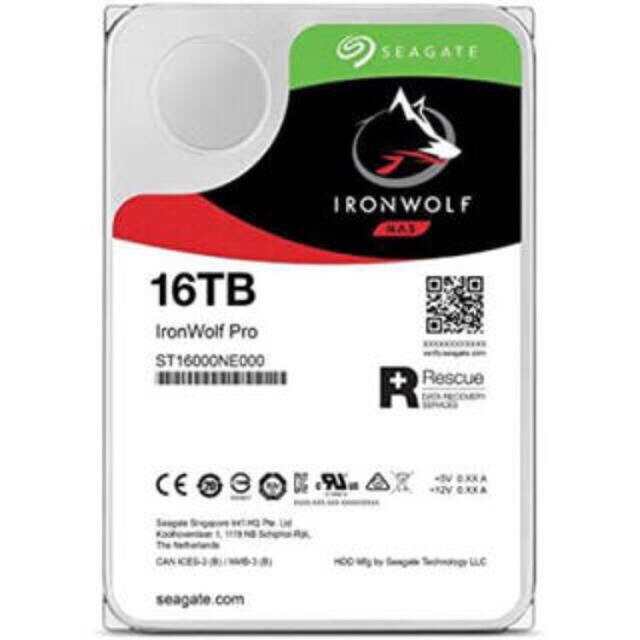 Seagate IronWolf Pro 3.5"  16TB