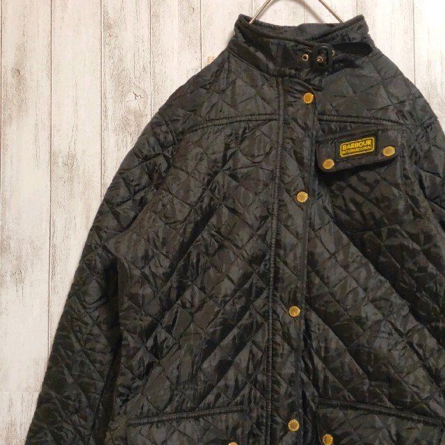 Barbour(バーブァー)のBARBOUR バブアー キルティング ジャケット  レディースＬ ブラック レディースのジャケット/アウター(その他)の商品写真