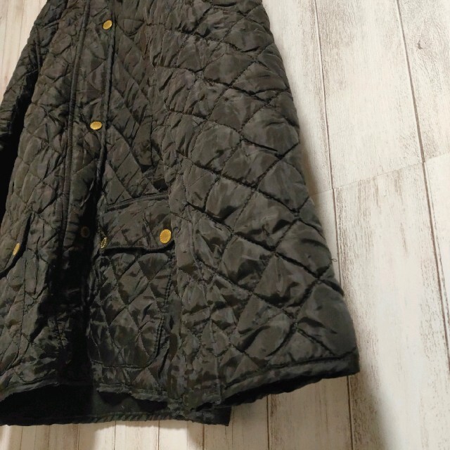 Barbour(バーブァー)のBARBOUR バブアー キルティング ジャケット  レディースＬ ブラック レディースのジャケット/アウター(その他)の商品写真