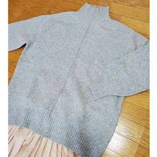 りっちゃん様専用  しまむら  ニット  グレー  Lｻｲｽﾞ ハイネック(ニット/セーター)