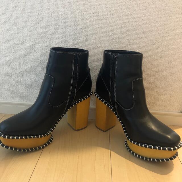 moussy(マウジー)のMOUSSY WOOD SOLEブーツ　 レディースの靴/シューズ(ブーツ)の商品写真