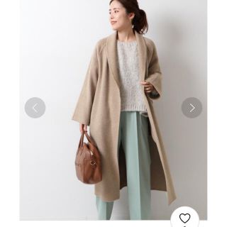 スピックアンドスパン(Spick & Span)のSpick & Span ショールカラーリバーコート(ロングコート)