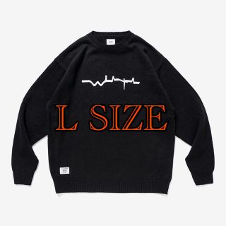 ダブルタップス(W)taps)のVIBES / SWEATER / ACRYLIC  黒　L SIZE(ニット/セーター)