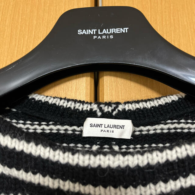 Saint Laurent(サンローラン)の希少 SAINT LAURENT PARIS 15AW ボーダー ニット メンズのトップス(ニット/セーター)の商品写真