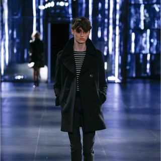 サンローラン(Saint Laurent)の希少 SAINT LAURENT PARIS 15AW ボーダー ニット(ニット/セーター)