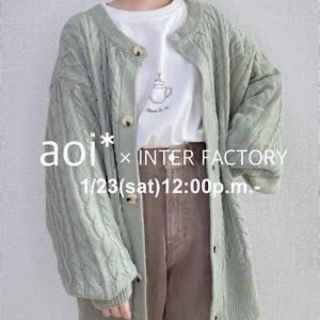 アンティローザ(Auntie Rosa)の2WAYニットカーディガン INTER FACTORY(カーディガン)