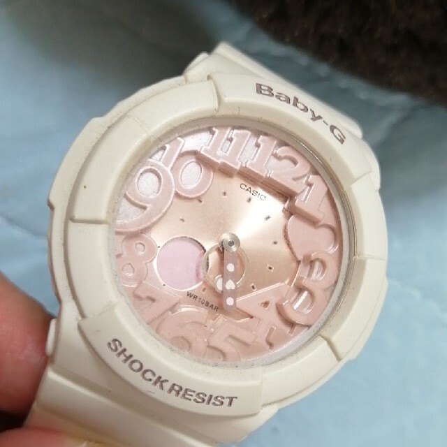 Baby-G(ベビージー)の【あゆ汰様専用】babyG ホワイト＆ピンク レディースのファッション小物(腕時計)の商品写真
