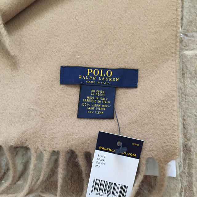 POLO RALPH LAUREN(ポロラルフローレン)の新品未使用！ラルフローレンのマフラー レディースのファッション小物(マフラー/ショール)の商品写真